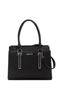 کیف دستی زنانه مشکی بند بلند دری مد