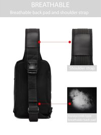 کیف شانه‌ای مردانه مشکی بندبلند D-Pack دری مد
