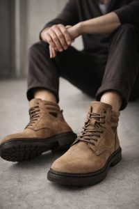 بوت نبوک مردانه ویزون بندی دری‌مد