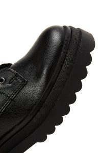 بوت چرمی مشکی زنانه دری مد