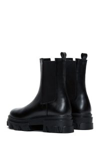 بوت چلسی زیره ضخیم مشکی زنانه دری مد