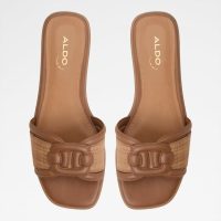 دمپایی زنانه تخت قهوه‌ای آلدو LIAUDIN – ALDO