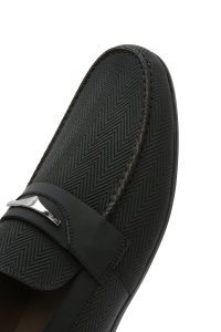 کفش لوفر مردانه چرم مشکی کژوال دری مد