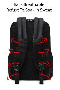 کوله پشتی چرمی مشکی بدون‌جنسیت D-Pack