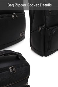 کوله پشتی چرمی مشکی بدون‌جنسیت D-Pack