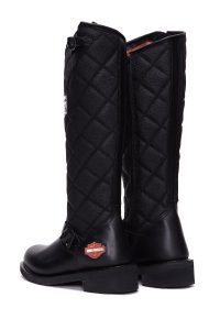 بوت چرم زیپ دار زنانه هارلی دیویدسون مشکی Laconia Hi Zipper