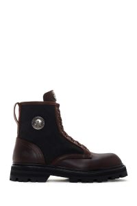 بوت چرمی مردانه هارلی دیویدسون قهوه ای تیره Jesus Exc Lace-Up