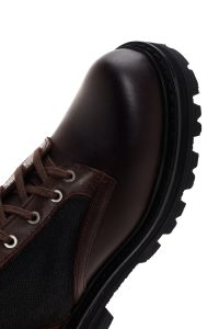 بوت چرمی مردانه هارلی دیویدسون قهوه ای تیره Jesus Exc Lace-Up