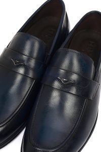 لوفر چرمی مردانه سرمه‌ای کلاسیک Derimod Black