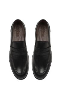 لوفر چرمی مردانه مشکی کلاسیک Derimod Black