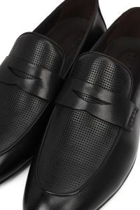 لوفر چرمی مردانه مشکی کلاسیک Derimod Black
