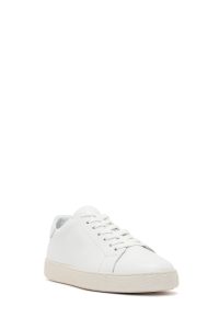 کتونی چرمی مردانه سفید بندی دری‌مد