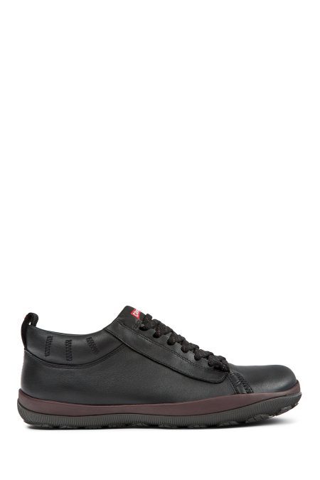 کتونی چرمی مردانه کمپر مشکی Peu Pista Gm Nubuck