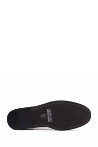 کفش کلاسیک چرمی مردانه قهوه‌ای بندی Derimod Black