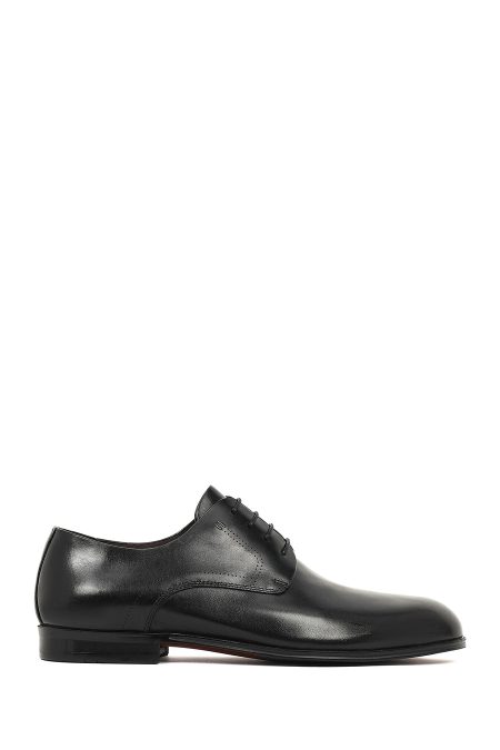 کفش کلاسیک چرمی مردانه مشکی بندی Derimod Black