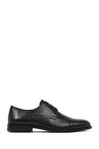 کفش کلاسیک چرمی مردانه مشکی بندی Derimod Black