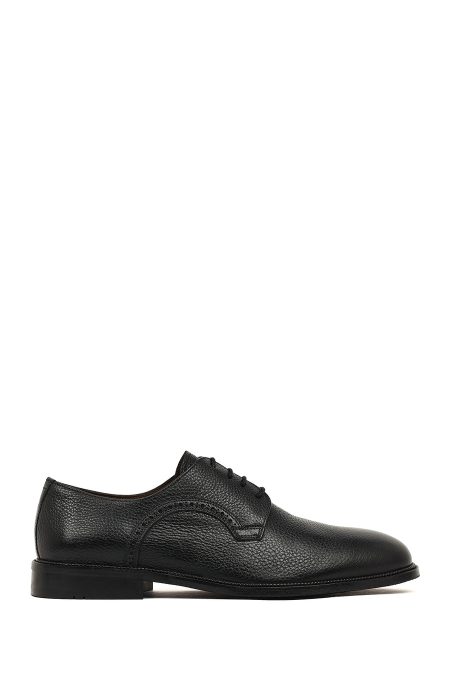 کفش کلاسیک چرمی مردانه مشکی بندی Derimod Black
