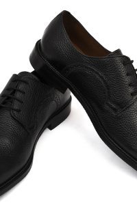 کفش کلاسیک چرمی مردانه مشکی بندی Derimod Black