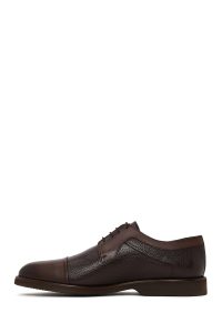 کفش کژوال چرمی مردانه قهوه‌ای بندی دری مد