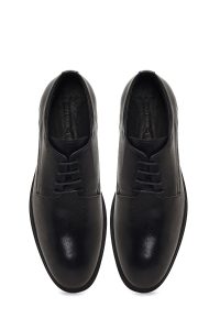 کفش کژوال چرمی مردانه مشکی بندی Derimod Fly