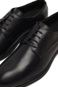 کفش کژوال چرمی مردانه مشکی بندی Derimod Fly