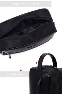 کیف دستی پارچه‌ای مردانه مشکی مینی D-Pack دری مد
