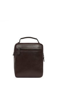کیف دستی چرمی مردانه قهوه‌ای بند بلند دری مد