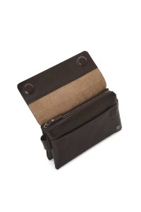 کیف دستی چرمی مردانه قهوه‌ای دری مد