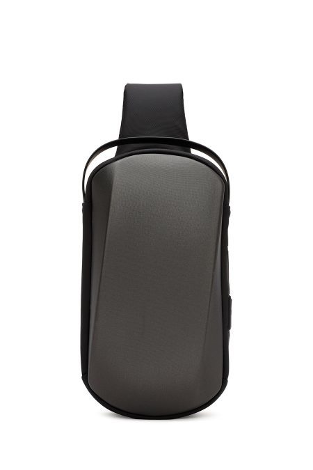 کیف دوشی پارچه ای مردانه خاکستری تکنولوژیک D-Pack دری مد