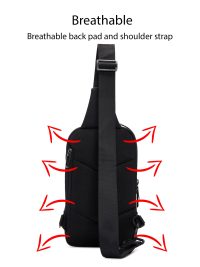 کیف دوشی پارچه‌ای مردانه مشکی D-Pack دری مد