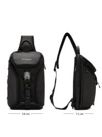 کیف شانه‌ای مردانه مشکی بندبلند D-Pack دری مد