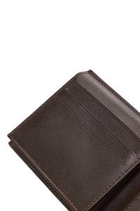 کیف پول مردانه چرم قهوه ای دری مد
