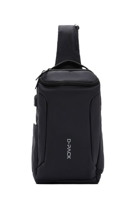 کیف کراس بادی پارچه ای مشکی مردانه D-PACK دری مد