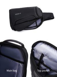 کیف کراس بادی پارچه ای مشکی مردانه D-PACK دری مد